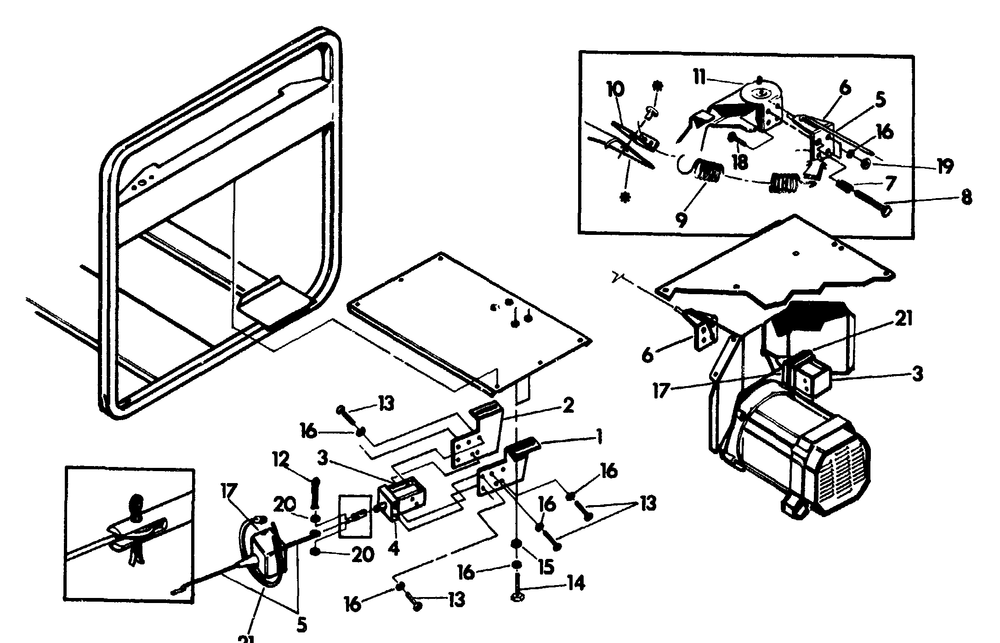 Idle Control No. 71320 Diagram and Parts List for 5564-2-C8000  Briggs and Stratton Generator